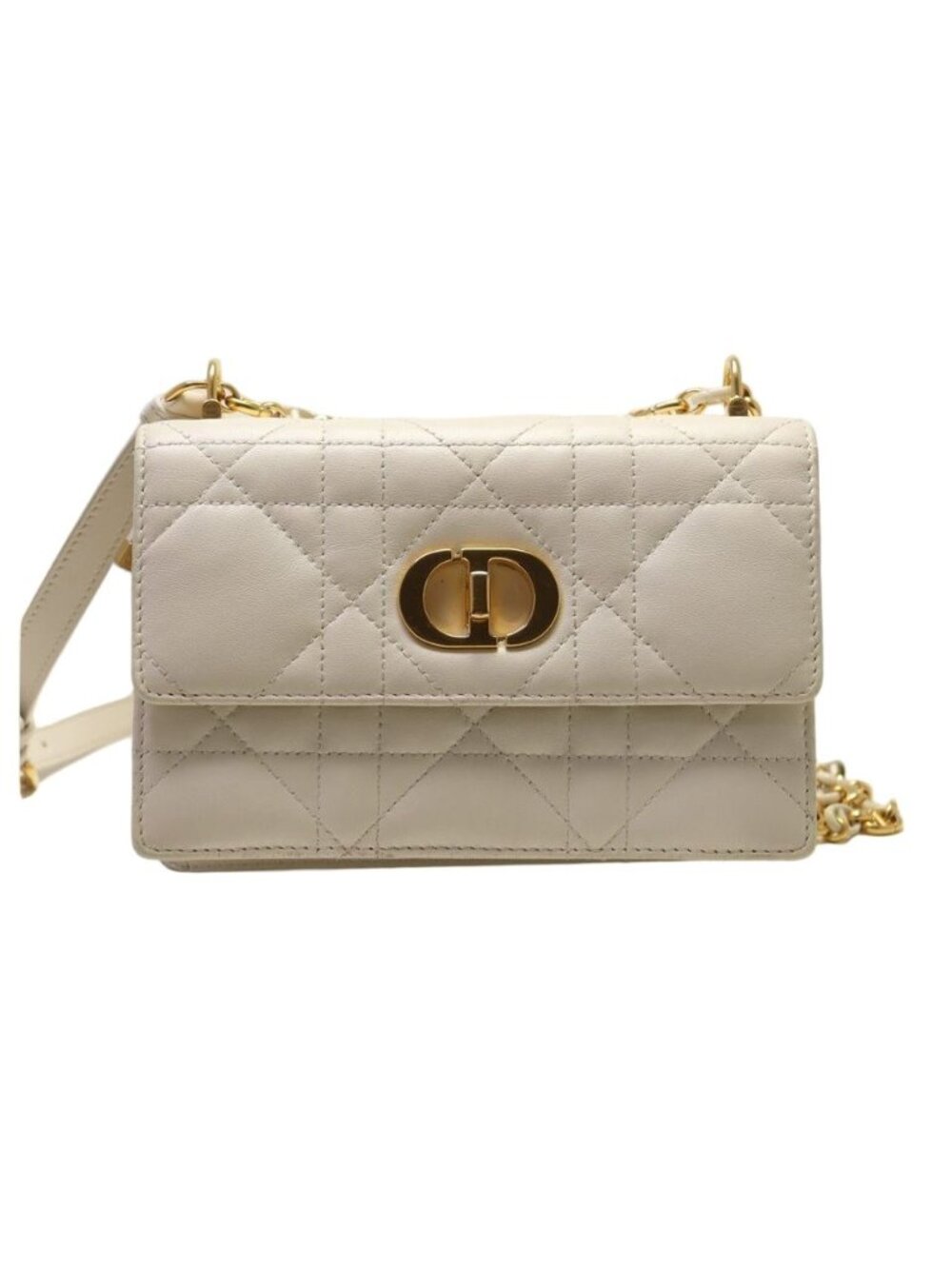 Dior Caro Cannage Leather Chain Shoulder Bag
